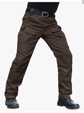 NWT Hiwise Cargo Hiking Pant Size 40 Brown Pockets Tactical Water Resistant